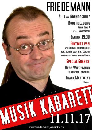 Friedemann - erstes Konzert in Triobesetzung am 11. November 2017