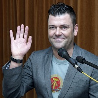 Edgar Kamphause beim  Lesekabarett am Tag der Deutschen Einheit 2012